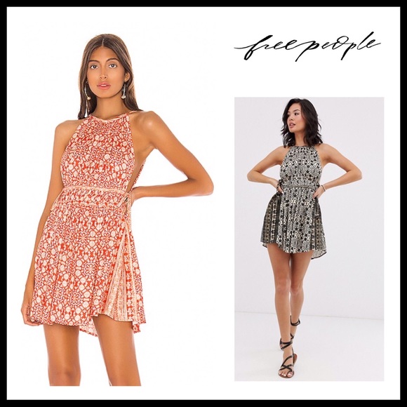 FREE PEOPLE BOHO FLOWY MINI TUNIC TANK DRESS A2C - Picture 11 of 16